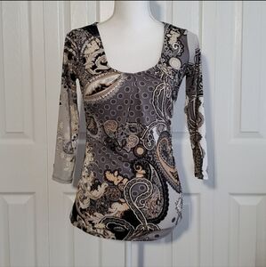 NY & Company | Paisley Scoop Neck Blouse
